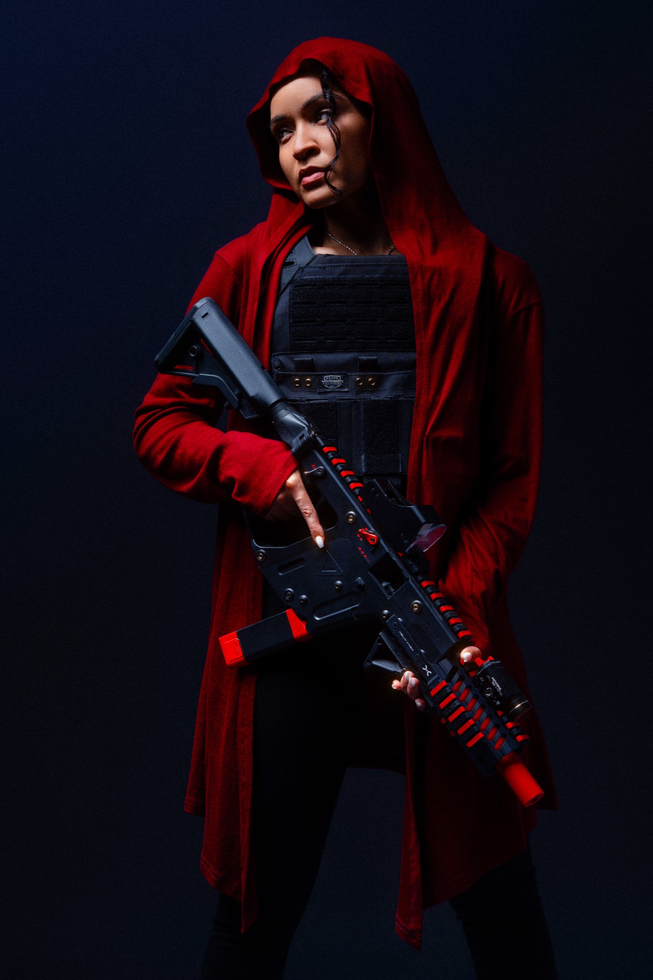 Walnette in red hood